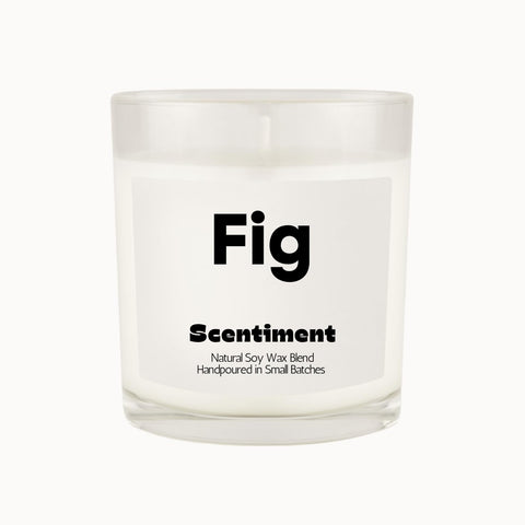 Scentiment Premium Scented Candles, Handpoured Natural Soy Wax Blend in Glass Jar, Aromatherapy Home Fragrance for Living Room & Bedroom, Luxury (Fig)