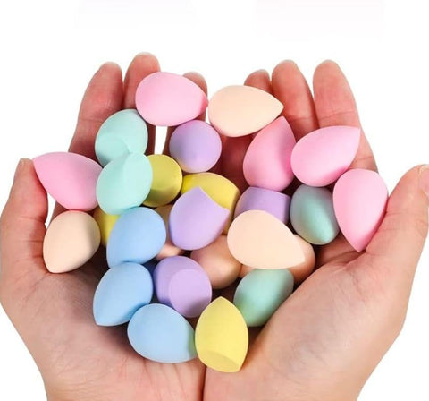 6 pcs Small Mini beauty blender bulk Makeup Sponge for face Multi-colored makeup sponges for foundation,blending Wet & Dry Use All type of Skin-multicolor