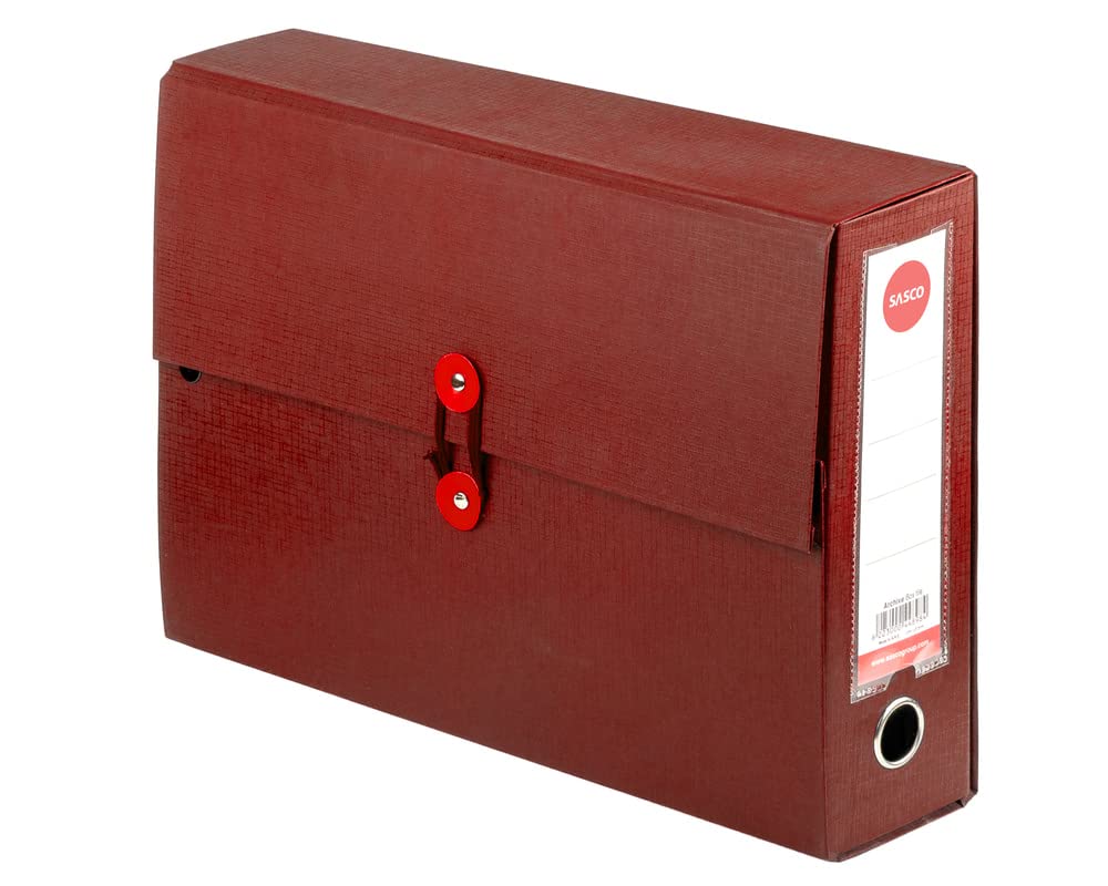 ARCHIVE BOX FILE Sasco Red 1pcs
