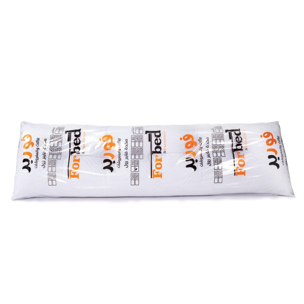 Roll Micro Fiber Long Pillow, 45 cm Width x 120 cm Length, White