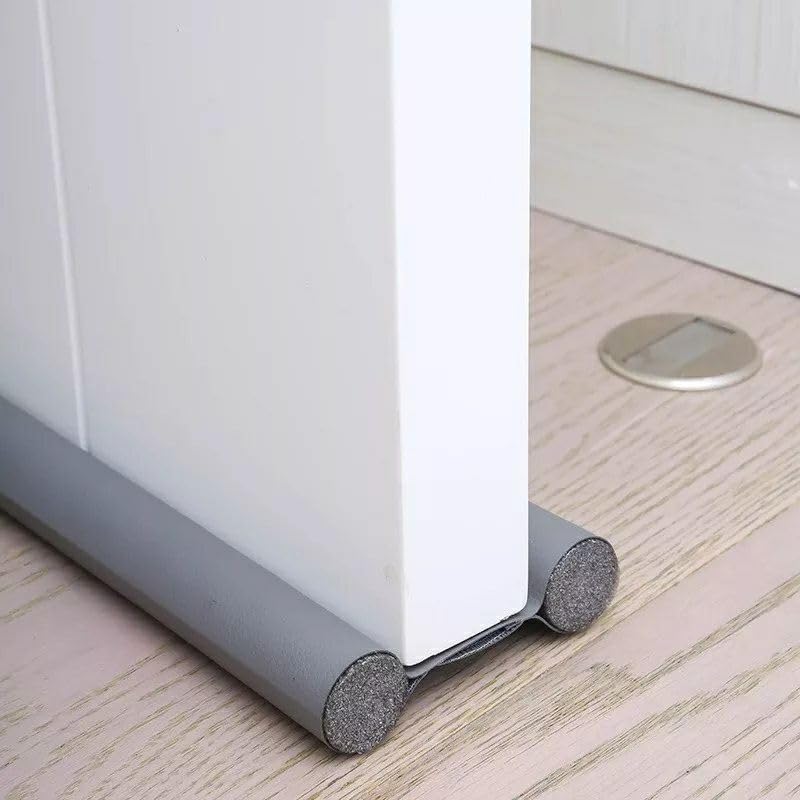 Under Door Draft Stopper – Heavy Duty Foam & Leather Seal Strip – Blocks Dust, Noise, Insects & Air Leaks – Weatherproof Adjustable Gap Blocker for Doors & Windows – Cut to Size