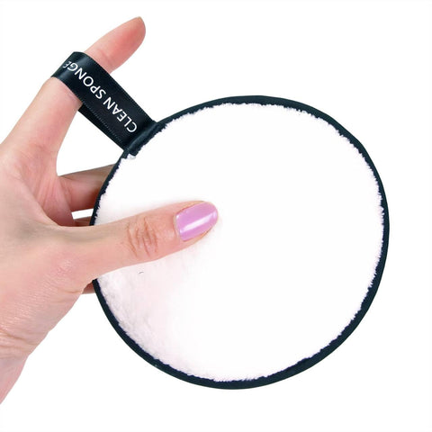1Pc Washable Makeup Remover Cotton Pads Washable Cotton Reusable Makeup Remover Disc with Cleaning Bag Available for Face Cleansing (Random Color)