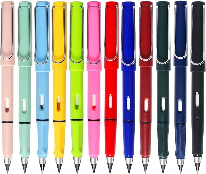 Infinity Pencil 12 Pack – Never Sharpen, Long Lasting Writing Pencil, No Ink, Smudge Resistant – Eco-Friendly Alternative