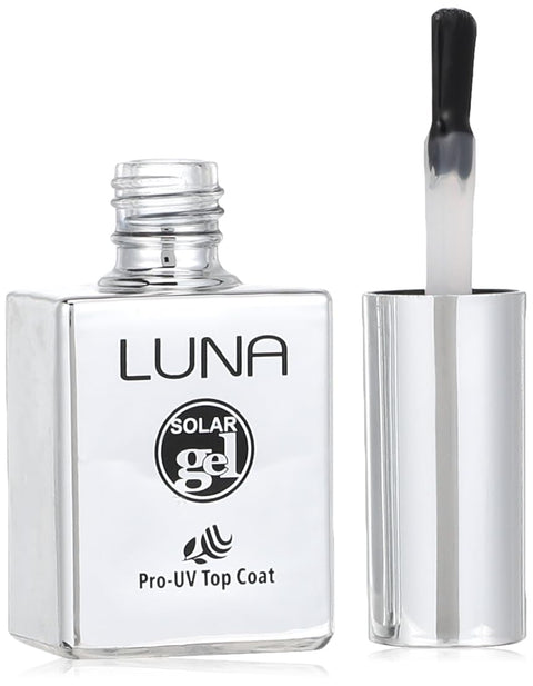 Luna solar uv gel top coat, 10 ml, transparent