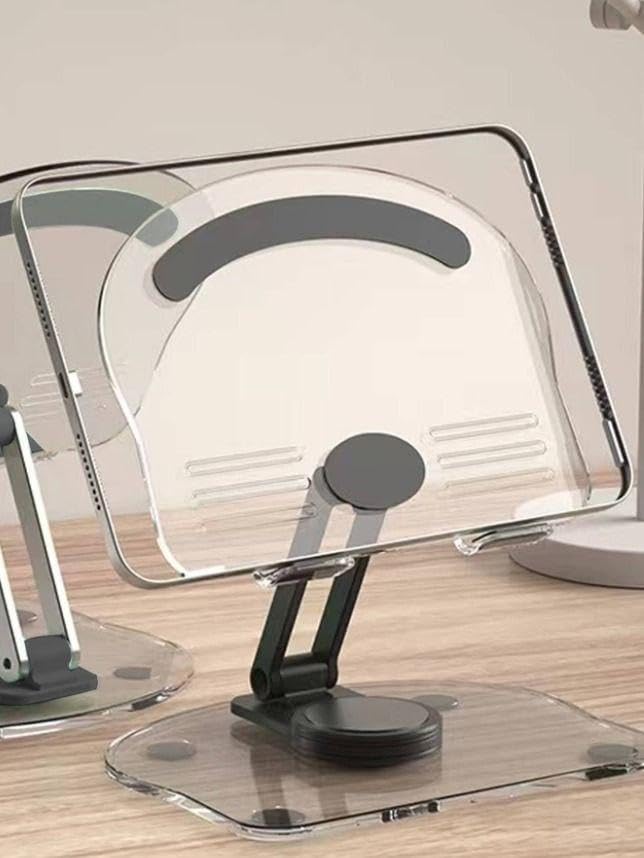 Modern Gadget Display - Transparent acrylic platform that showcases smartphones, smartwatches and earbuds on a clutter‑free surface, highlighting each device’s design while fitting any interior.
