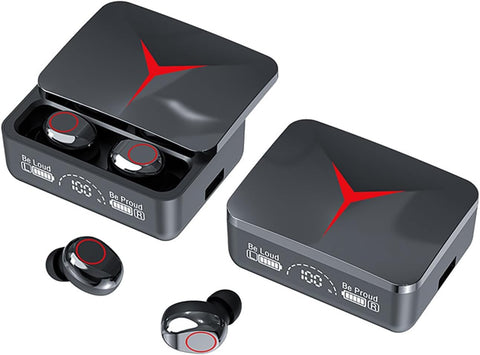 Wireless Earbuds Bluetooth 5.3 Headphones with 1200mAh Charging Case, LED Display, CVC 8.0 Noise Cancelling, Deep Bass, IPX4 Waterproof, 140H Playtime, M90
