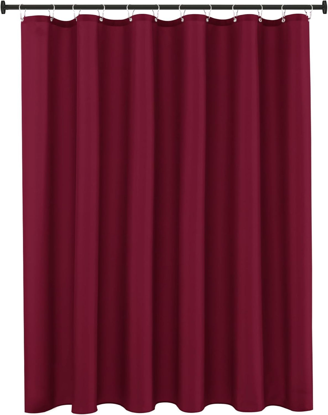 Shower Curtain (100% Polyester Waterproof Shower Curtain 180x180cm Maroon)