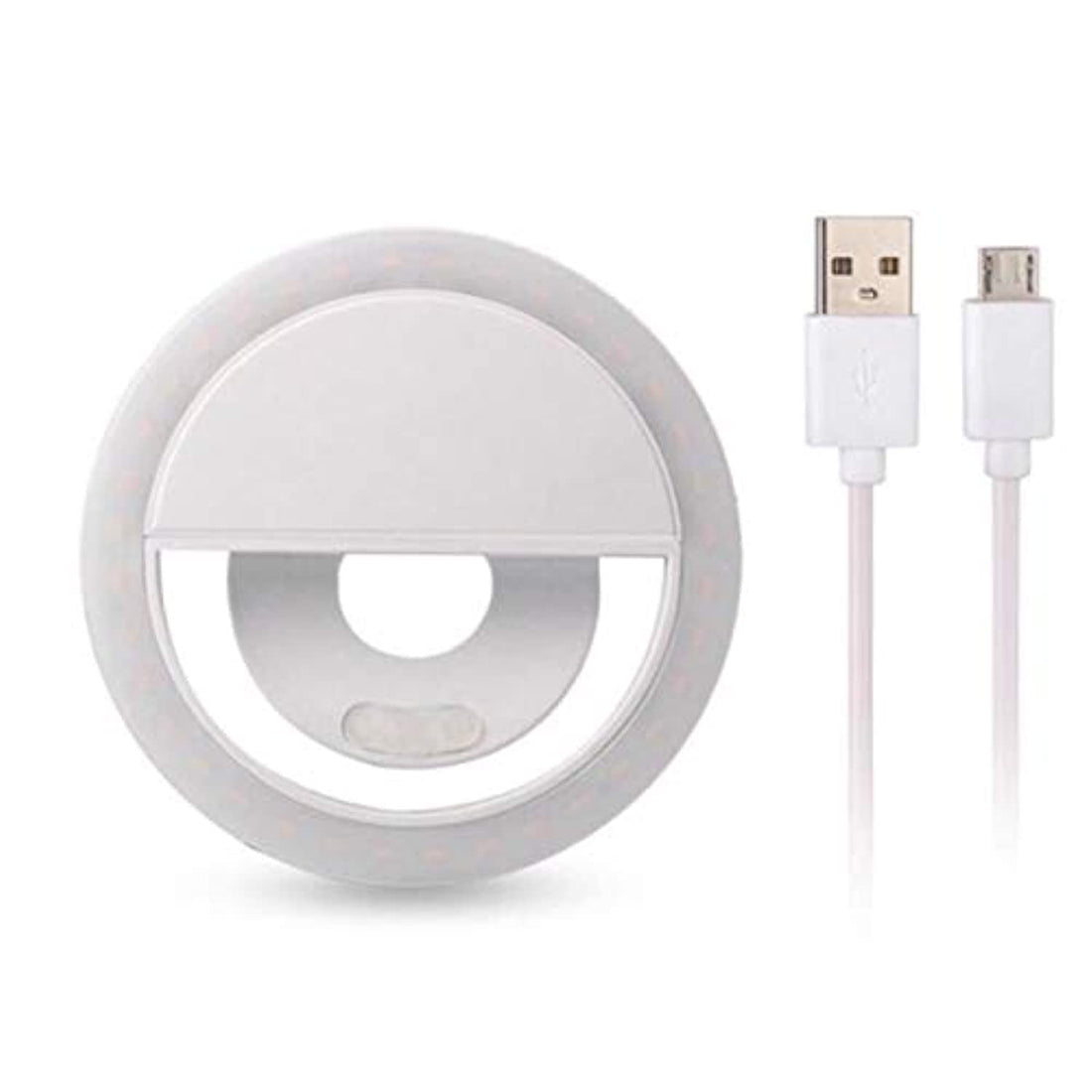 Rechargeable Selfie 36 LED Flash Light Universal Luminous Ring Clip For iPhone 8 7 6S Plus Samsung