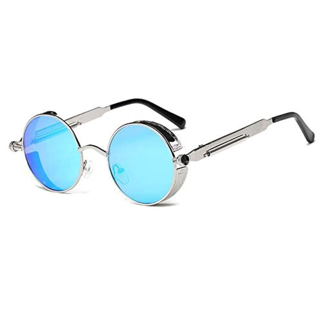Round Metal Sunglasses Steampunk Men Women Fashion Glasses Brand Designer Retro Vintage Sunglasses UV400