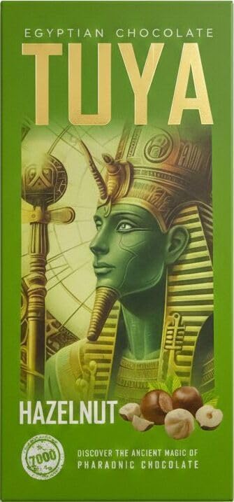 Tuya Egyptian Chocolate - Premium Rich Hazelnut Taste & Authentic Pharaonic Touch - 100g