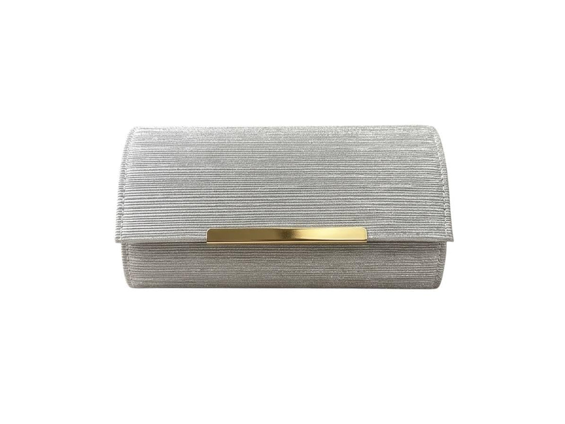 Women's Wedding and Event Portafe Bag, Glitter with Gold Buckle, 22 x 11 cm, Multicolor