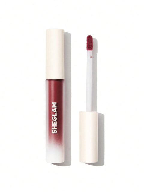 SHEGLAM MATTE Liquid Lipstick LONG LASTING Highly Pigmented Nude Look Matte finish with a lightweight, velvety feeling (CRIMSON)