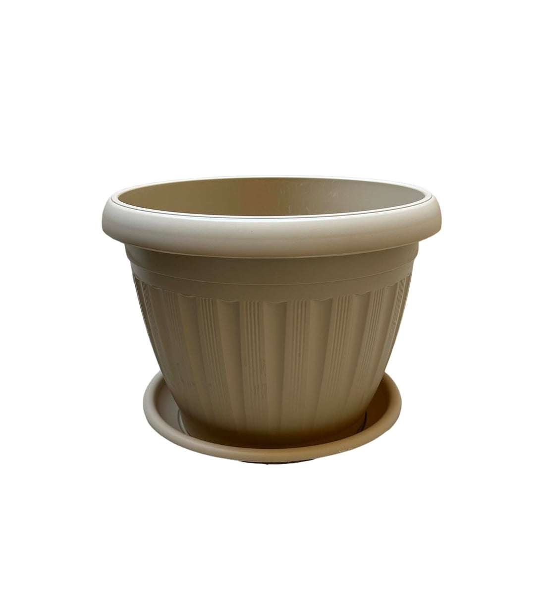 German plant pot 40 cm, beige