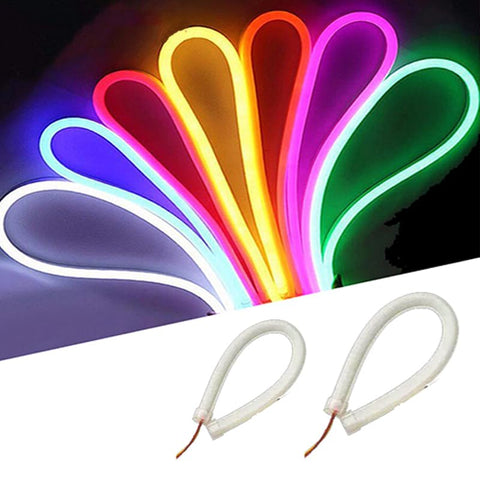 KaberMisr 2020 LED Strip Light, Hose Tube, Multi Use in Car, Home, Office Works on 12V (Red Light, Length 30cm, 2 Pieces)