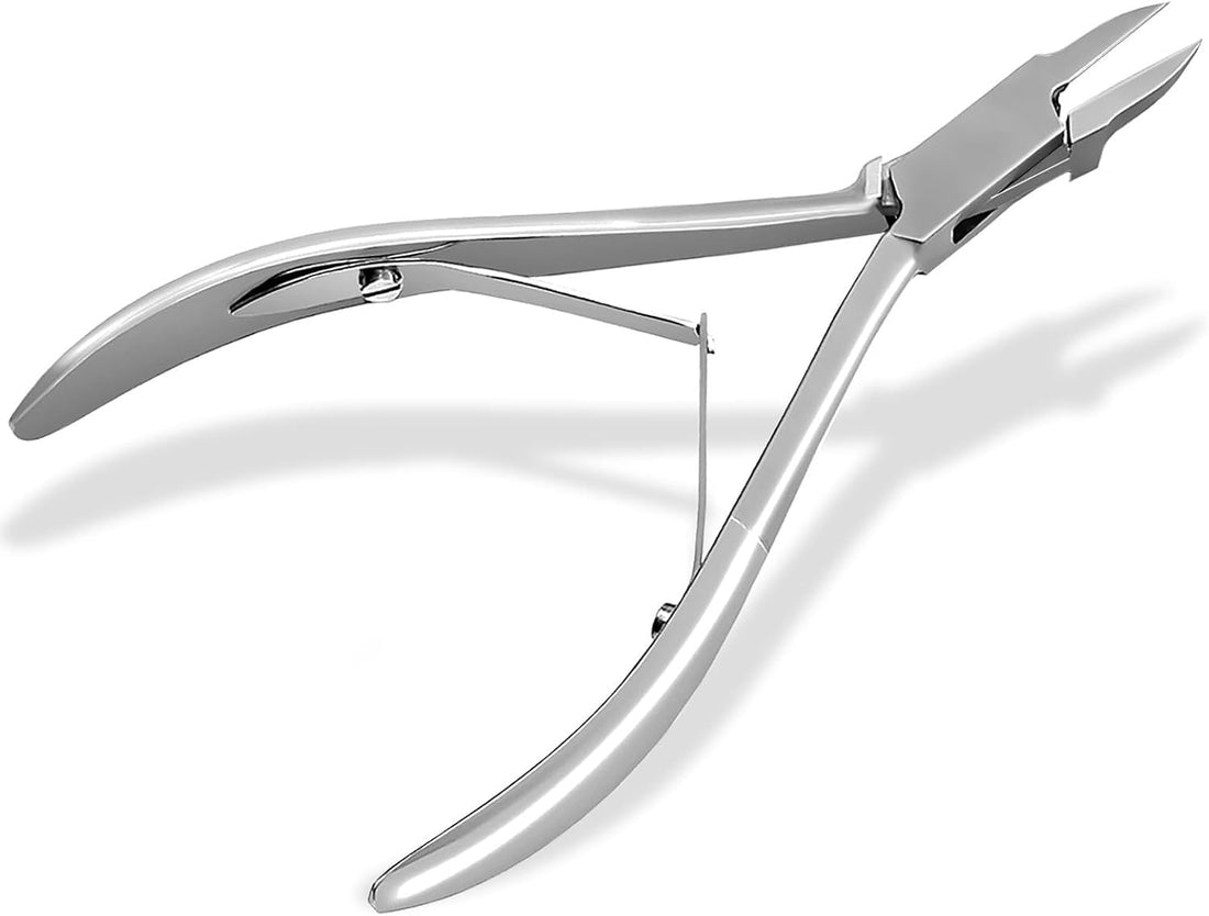 Pain Free Stainless Steel Cuticle Nipper Precision Trimming & Cuticle Removal Tool, Silver
