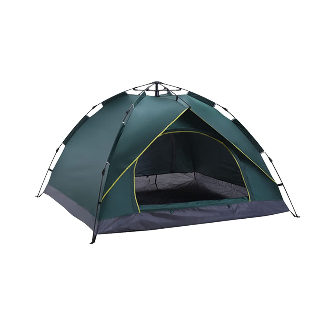 ALMEKAQUZ Pop Up Tent Family Camping Tent 4 Person Tent Portable Instant Tent Automatic Tent Waterproof Windproof for Camping Hiking Mountaineering (GREEN)