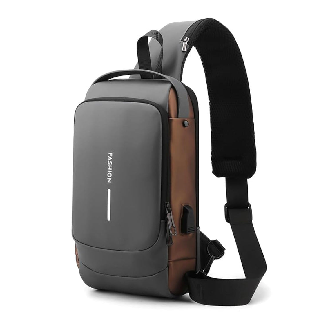 Men Crossbody Sling Bag Backpack for Boys and Girls Travel Hiking Shoulder Chest Bag Casual Daypack Backpacks USB Anti-Theft Waterproof Chest Casual Shoulder Bag