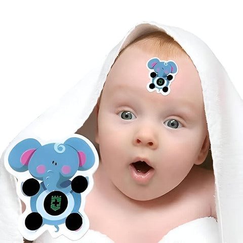 Body Temperature Monitor Sticker for Baby, Easy to Use and Skin-Friendly, Continuous Reading, No Stress or Discomfort for Baby While Sleeping or Playing.(1 Pack)
