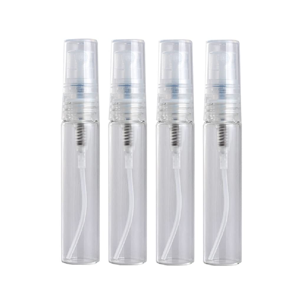 10 Packs Mini Portable Spray Bottle, 5ml Clear Plastic Spray Bottle Empty, Pen Mini Fine Mist Perfume Bottle, Travel Bottle Fragrances Perfume Atomizer, Refillable Empty Sample Container