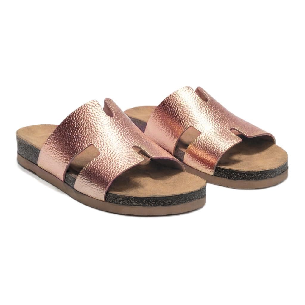 Elegant women’s slippers with a modern design, featuring a soft cushioned sole—lightweight and perfect for daily use and summer outings Size - BK20