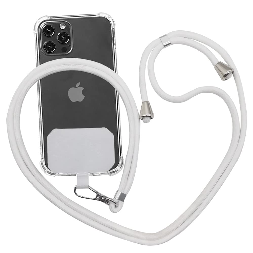 Beauenty Phone Lanyard Neck Holder with Adjustable Strap (White)