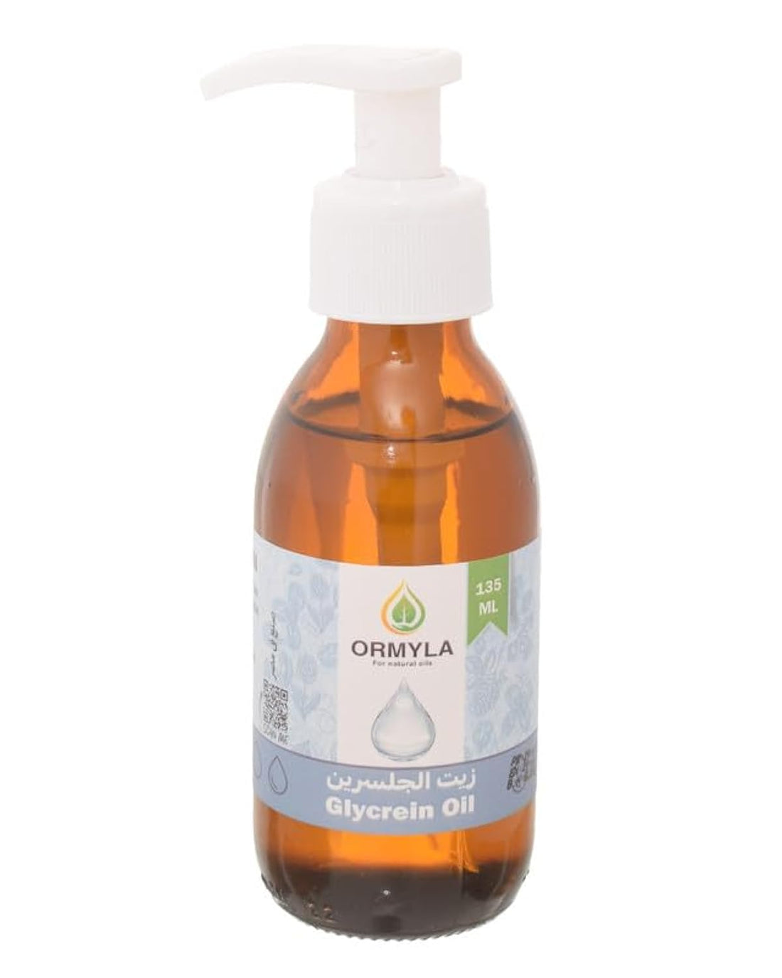 Ormella Glycerin Oil - 135 ml, Natural, Unscented, Hypoallergenic, For Oily Skin, Unisex