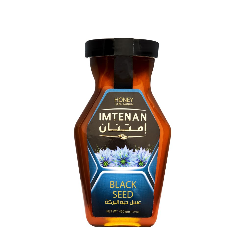 Imtenan Black Seed Honey 450g (hexagonal bottle)