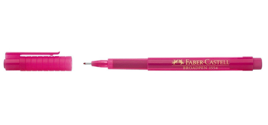 Faber-Castell Faber castell broadpen 1554 0.8 mm fineliner - pink