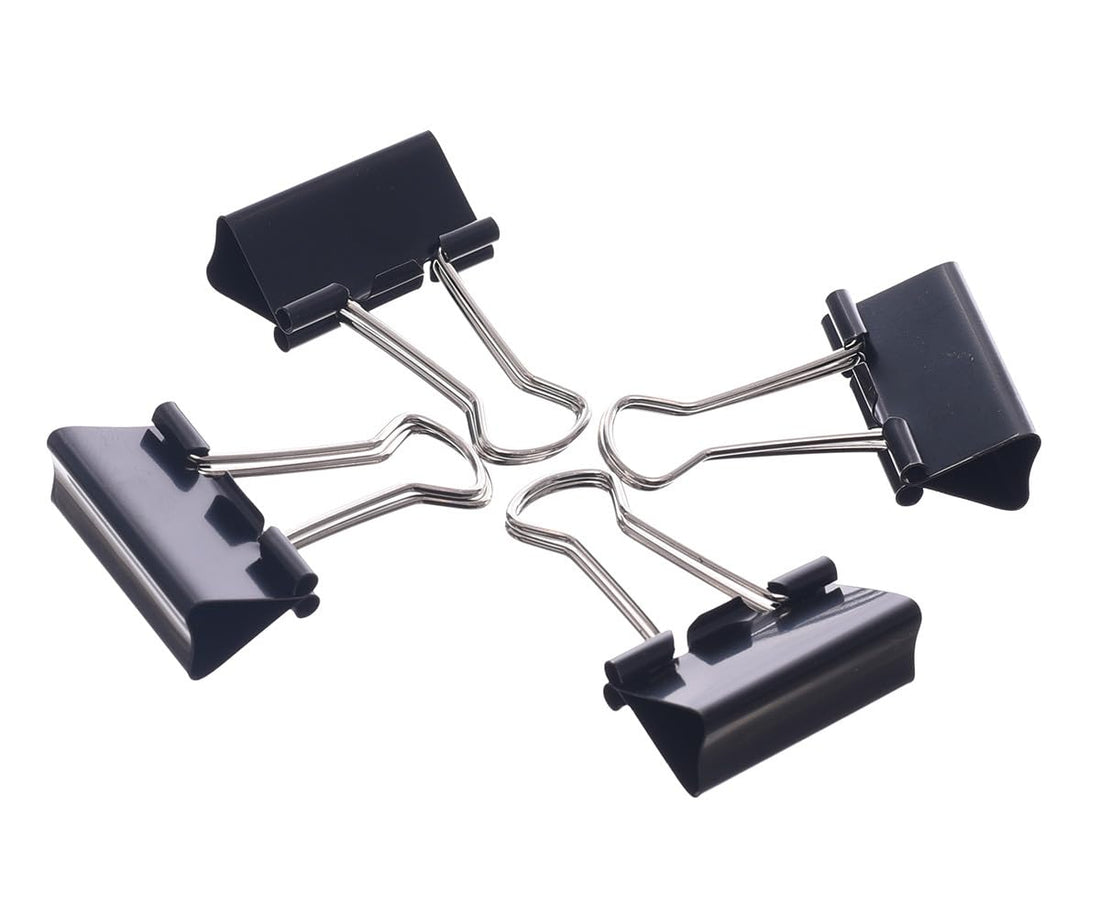 Professional Binder Clips 32 MM Pack Of 12 Pcs - Black