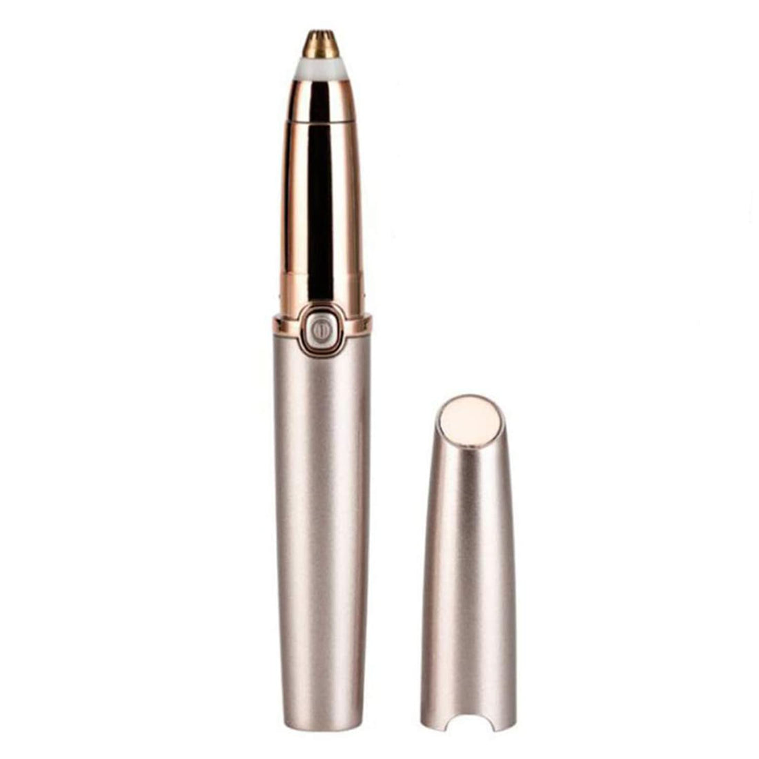 Eyebrow Shaper, Eyebrow Epilator,Eyebrow Shaper Machine Eyebrow Hair Remover for Women, Battery Operated Electric Eyebrow Trimmer and Shaper for Smooth Trimming, Rose Gold Eyebrow Razors