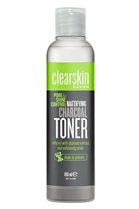Avon Clear Skin Pore & Shine Control Mattifying Charcoal Toner (100ml)