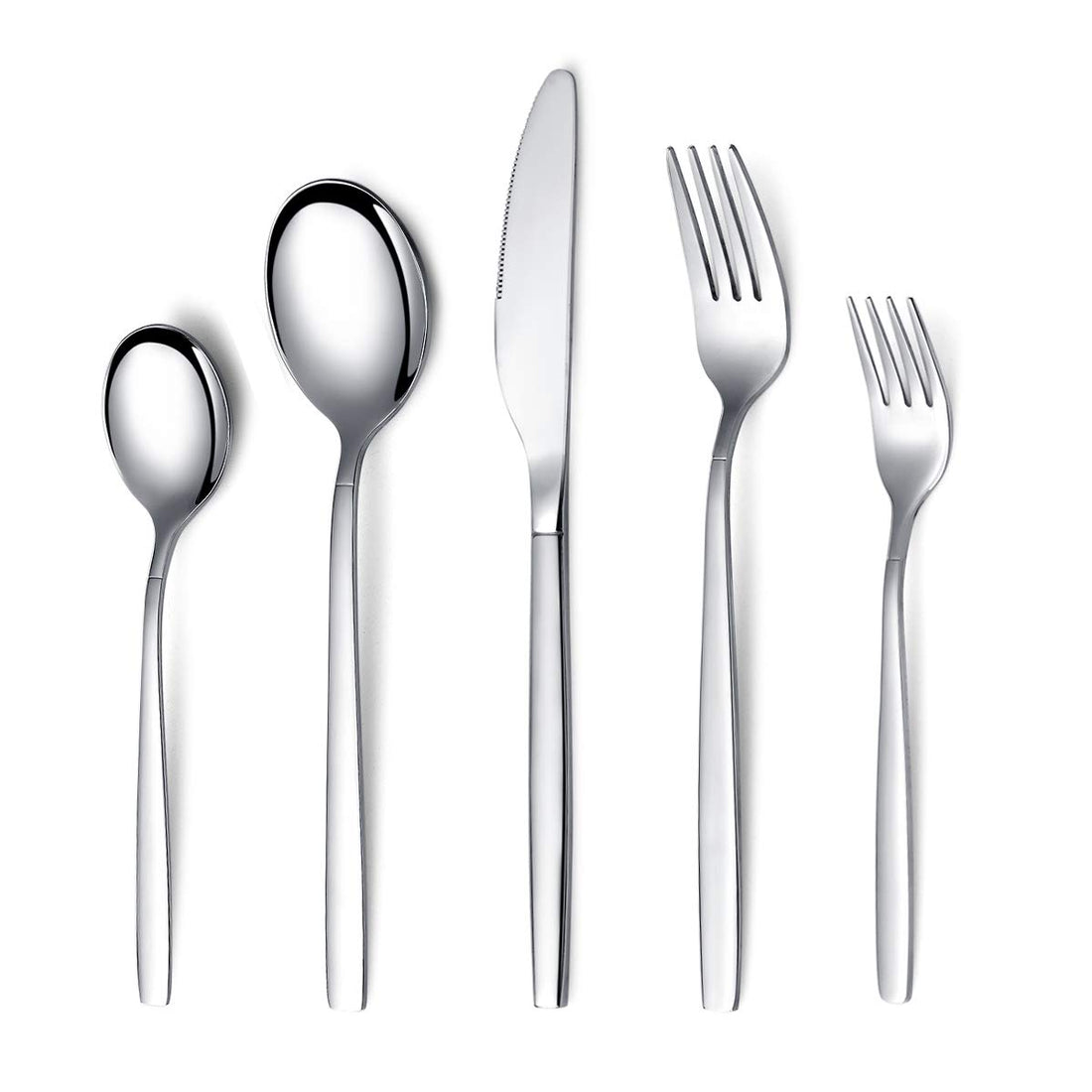 Berglander 30-Piece Stainless Steel Cutlery Set, Silverware Cutlery Set, Dinner Set, Service for 6, Stainless Steel