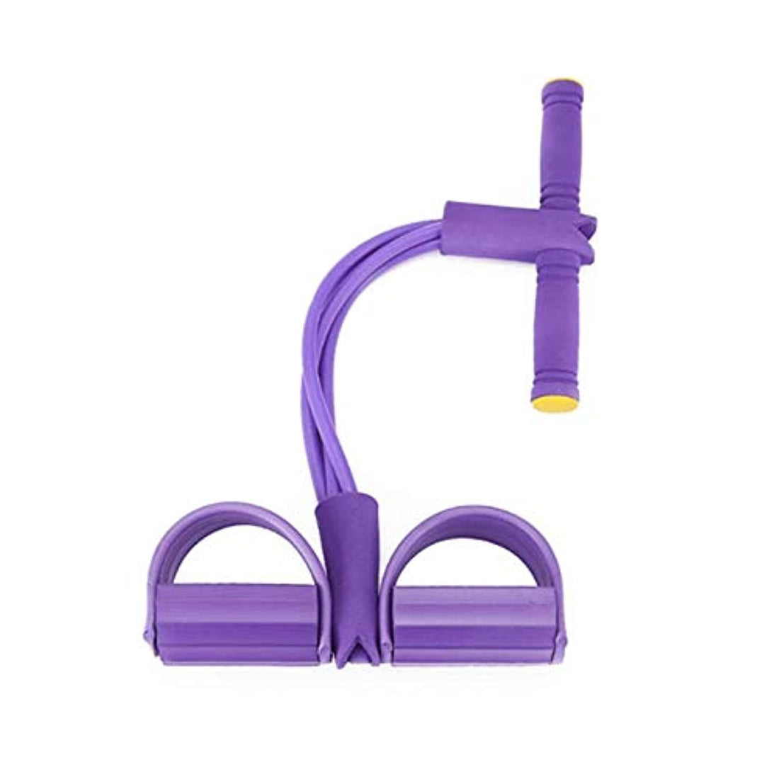 Other 4 Tube Strong Fitness Resistance Bands Latex Pedal Exerciser Women Men Sit Up Pull Ropes yoga fitness equipment tic foot
