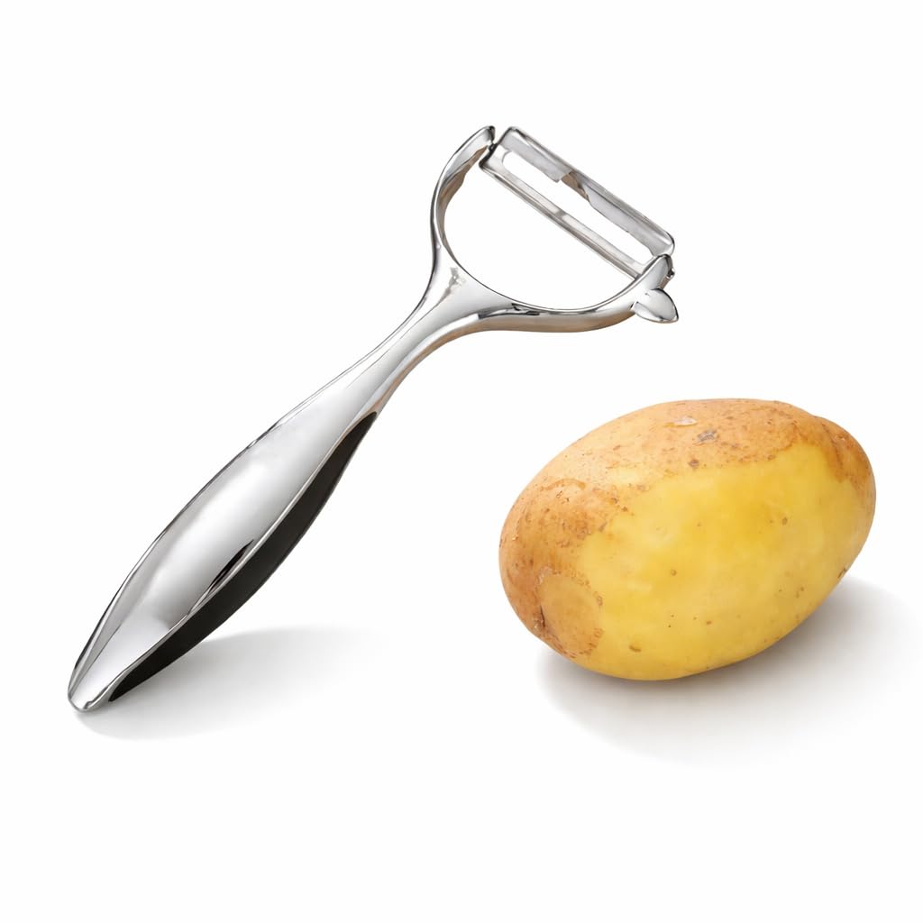 Potato Peeler, Stainless Steel Fruit And Vegetable Peeler, Sharp Blade, Non-Slip Handle, Easy Clean Manual Kitchen Tool, XE-444