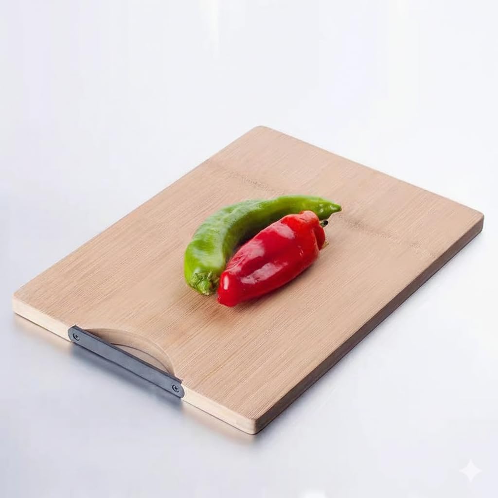 Bamboo Wood Slicer for Kitchen – Durable and Healthy Bamboo Cutting Board for Cutting Vegetables and Meat
