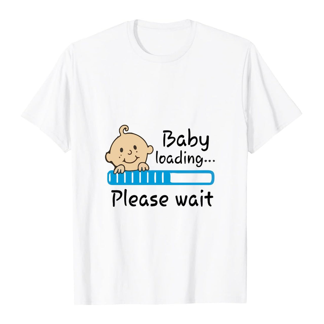T-shirt for pregnant women, white Cotton, Half sleeve, baby loading, baby boy t-shirt, Pregnancy gifts, we print
