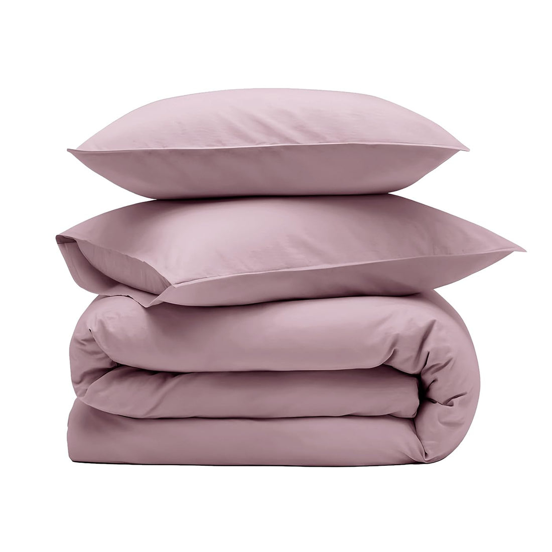 Luxury Plain Duvet Cover Set – Soft Cotton Bedding, Hotel Style, Breathable & Durable, 3 Pieces (Kashmir, King (U.K. Standard))