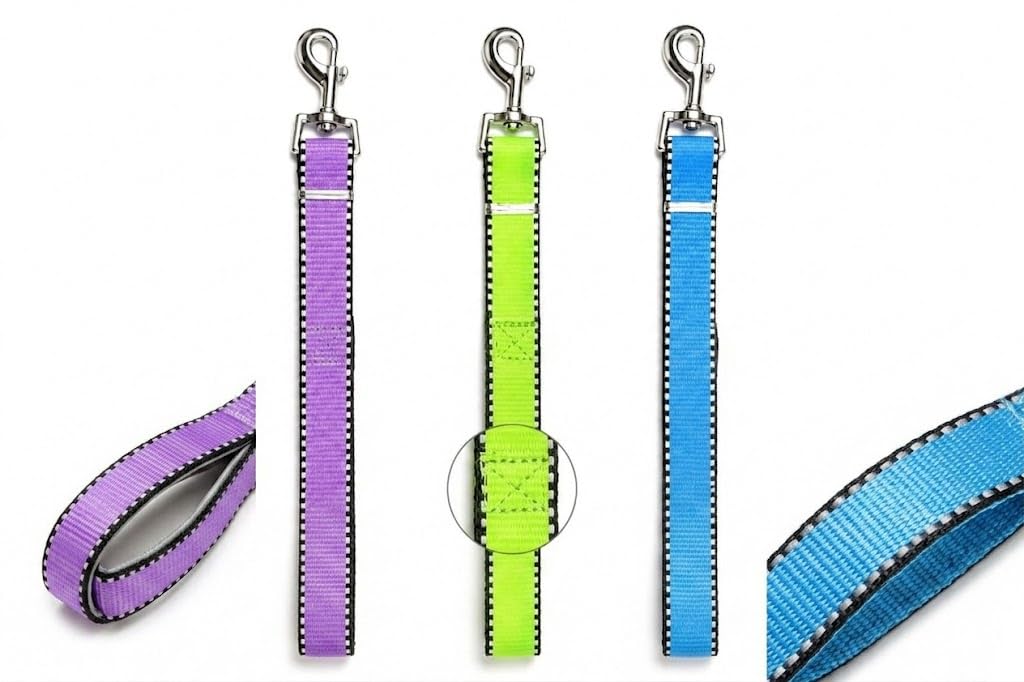 Dog Leash, Nylon, Metal Swivel Clip, Walking Lead, 4 Colours Available