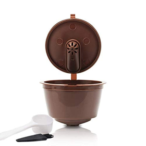 Coffee Filters - For Dolce Gusto Coffee Capsule Plastic Capsule Refillable Reusable Compatible with cafe Dolce Gusto Refill Cup Use 150times (1pcs Random Color)