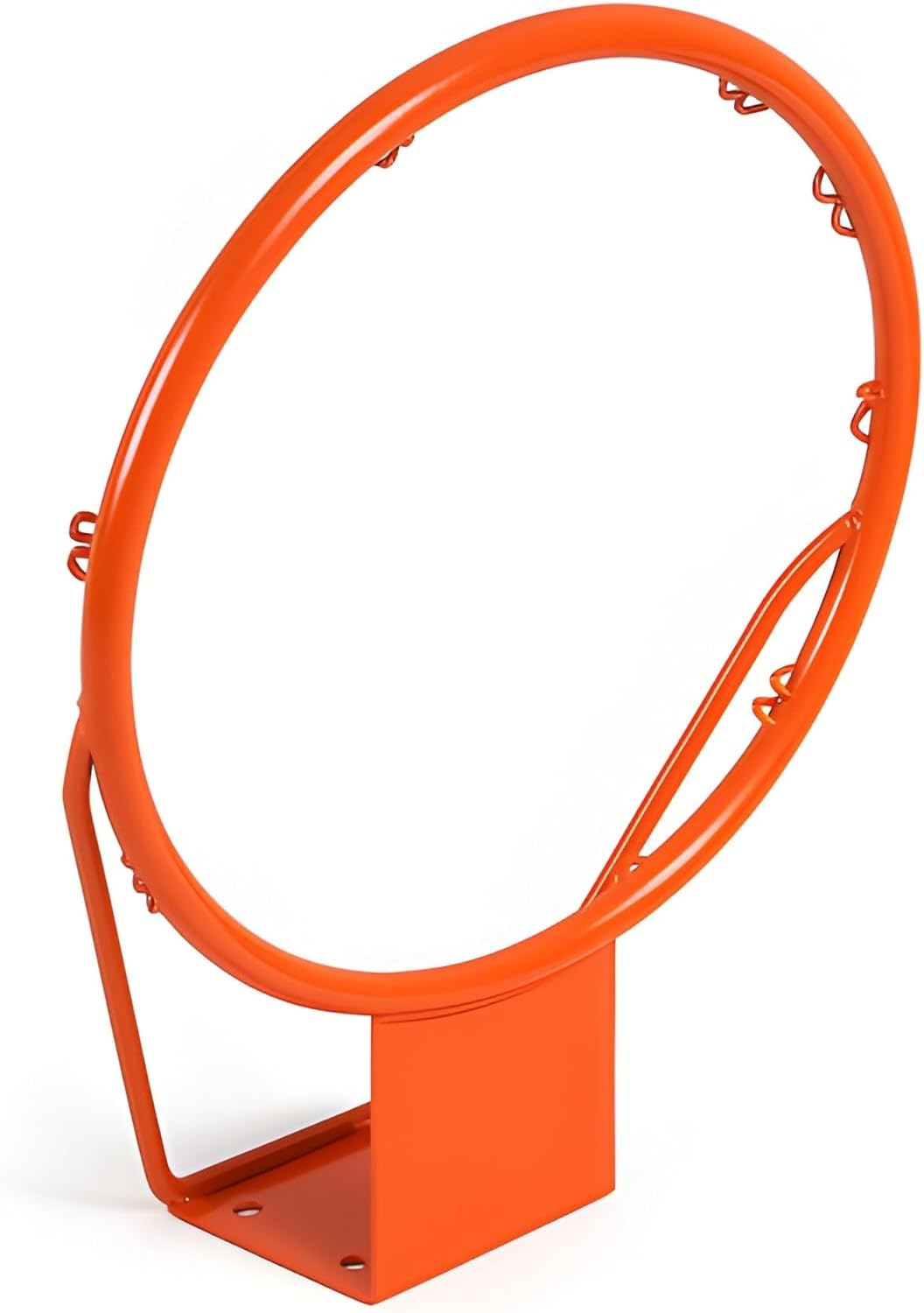 Adult Basketball Hoop – 45cm Wall-Mount Rim with Net | Sturdy Steel Orange Basketball Goal for Indoor & Outdoor Play