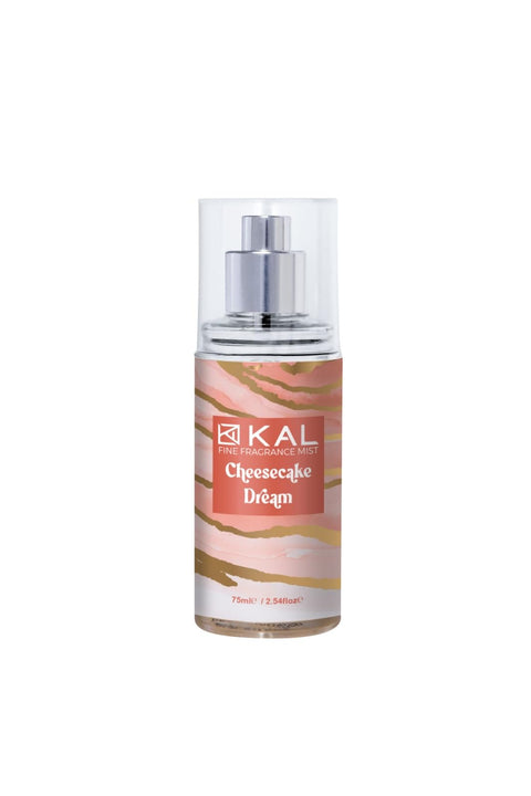 Kaline Cheesecake Dream Fragrance Mist, 75 ml, Almond Blossom Vanilla Musk Scent, Lightweight Body Spray
