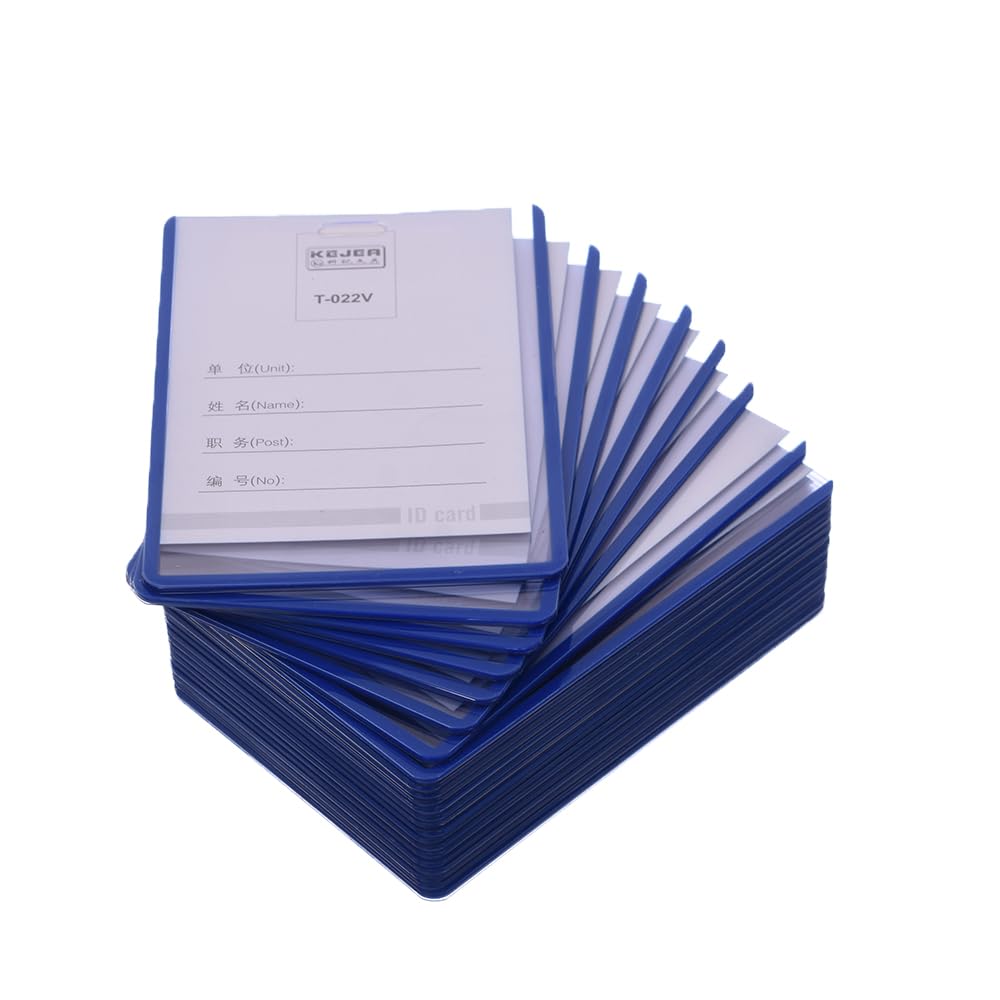 Elmaayergy T-022V-H/A7 D-47V Plastic Name Tag Cards Set With Durable Material, Suitable For School And Home
