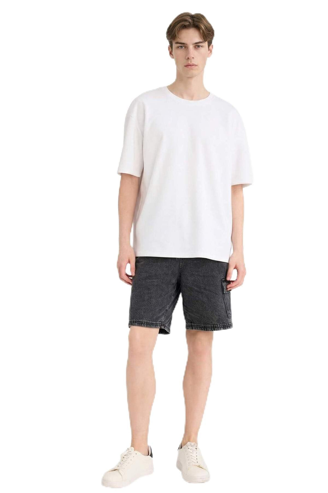 DeFacto mens Special Collection Loose Fit Denim Bermuda Bermuda (pack of 1)