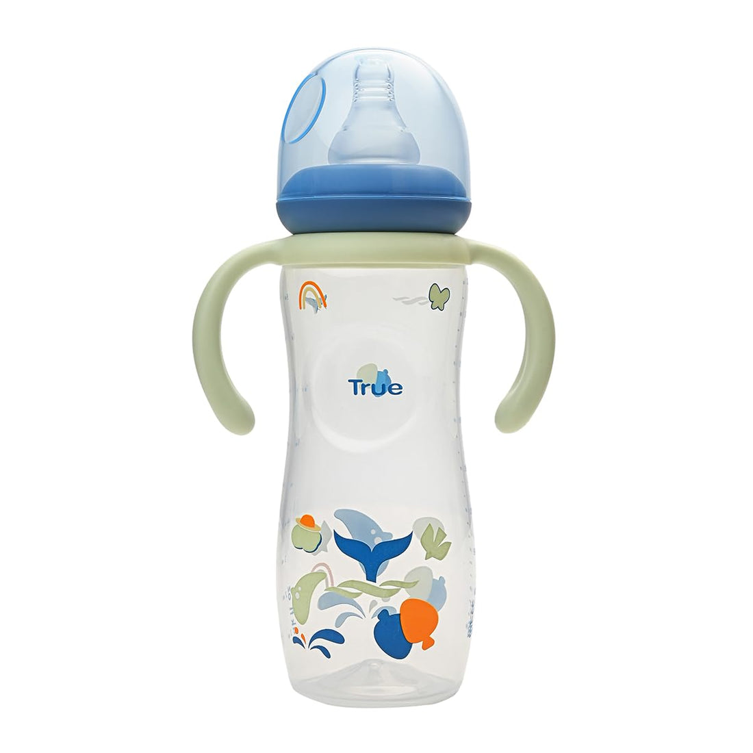 True Gold Standard bottle with handles 260ml with silicon teat 3+m