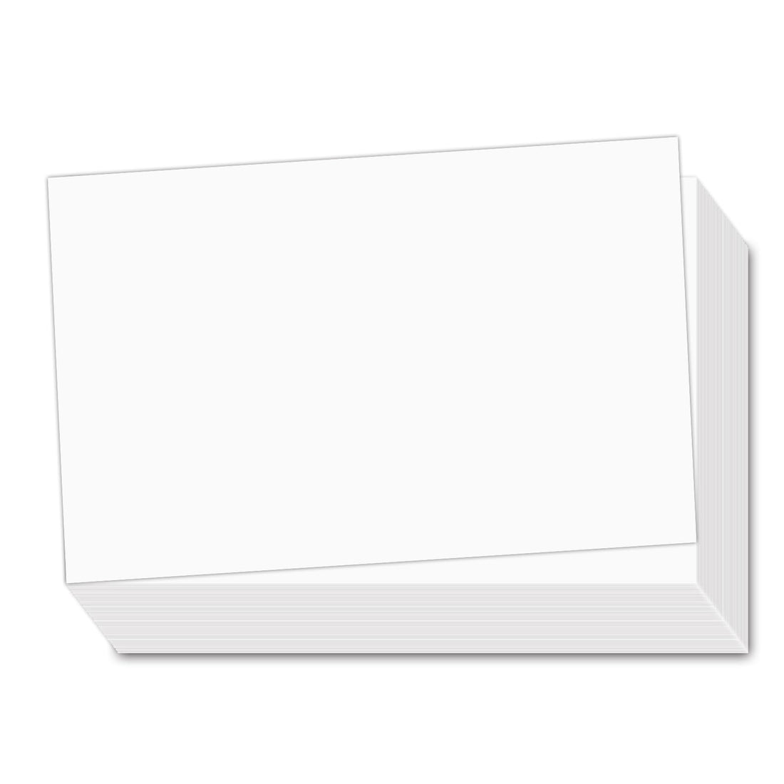 5 x 7 Blank White Card Stock, 50 Pcs - Thick Paper - 80lb Flat Card Stock Printer Paper for Crafting Your DIY Invitations, Note, Greeting, Table Cards - Writing, Stamping, Drawing, Painting