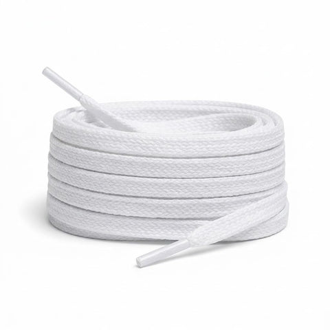 2 Pairs Flat Waxed Cotton Shoelaces for Boots, Sneakers, Men and Women - Boots, Dress - Multiple Lengths and Colors Available