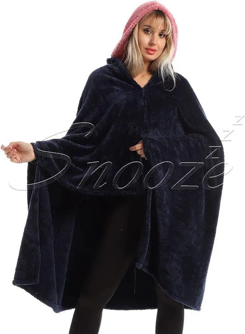 Moro Moro 3 Oversized Wearable Blanket with Hood for Men and Women High Warmth