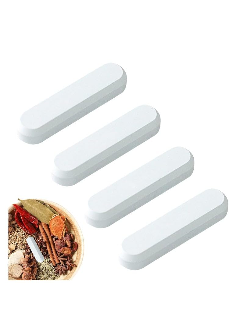 4 Pcs Diatom Drying Stick,Moisture Absorbing Drying Strip Diatomaceous Earth Moisture Absorber for Spices Jewelry Shoes Boxes Electronics Storage, Food Safe