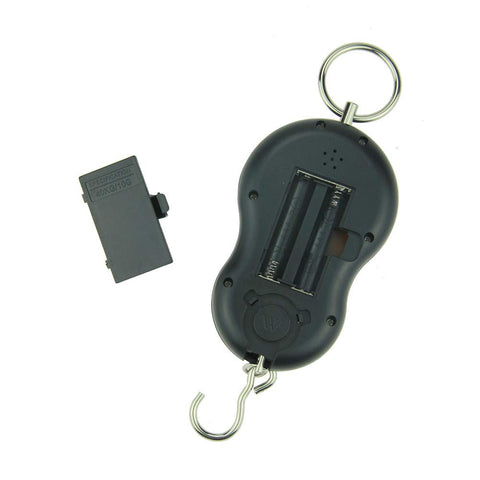 Black Portable Electronic Scale LCD Digital Hanging Luggage Weight Up to 40KG