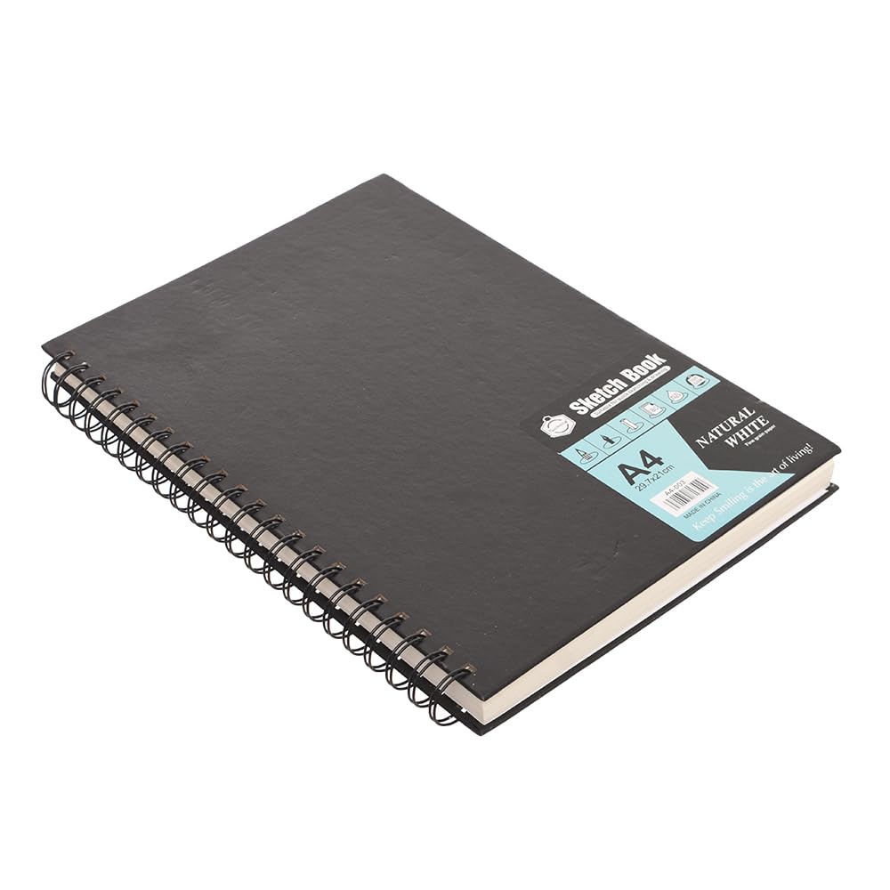 Keep Smiling A4-003 Spiral Sketch Book 29.7 * 21 cm - White